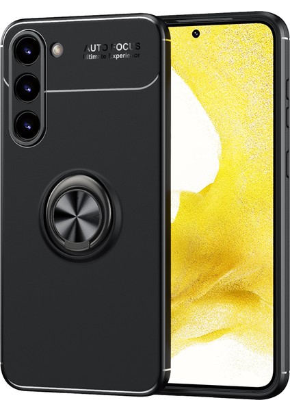 Galaxy S23 Plus Kılıf Zore Ravel Silikon Kapak-Siyah