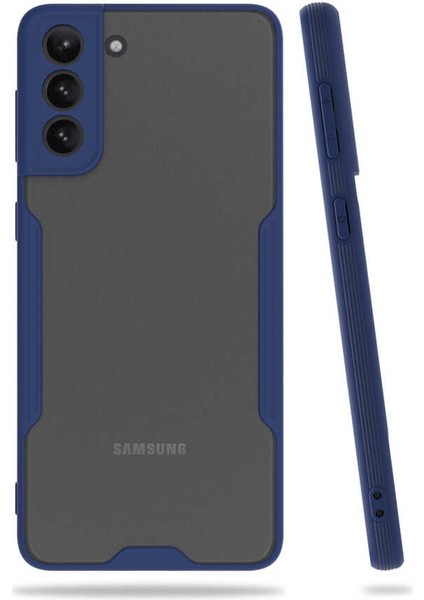 Galaxy S21 Plus Kılıf Zore Parfe Kapak-Lacivert