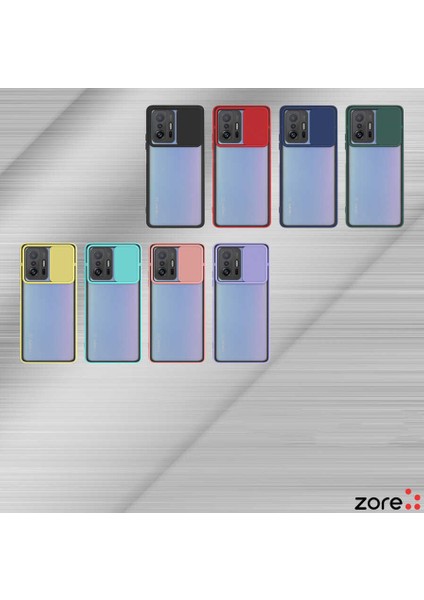 Xiaomi Mi 11T Pro 5g Kılıf Zore Lensi Kapak-Kırmızı