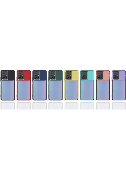 Xiaomi Mi 11T Pro 5g Kılıf Zore Lensi Kapak-Kırmızı