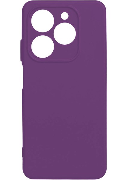 Tecno Spark 20 Kılıf Zore Biye Silikon-Mor