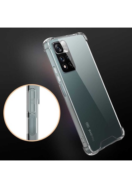 Xiaomi Redmi ZORE Infinix Note 11 Pro Plus 5g Kılıf Zore Nitro Anti Shock Silikon-Renksiz