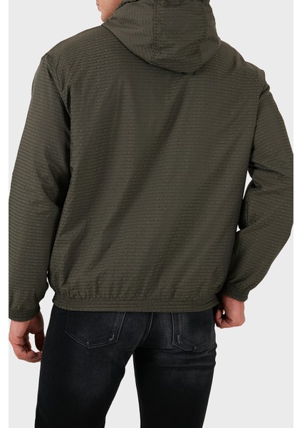 Pamuklu Logolu Regular Fit Fermuarlı Kapüşonlu Yağmurluk Erkek Yağmurluk 6D1MD3 1jhsz 06K0 fiyatları