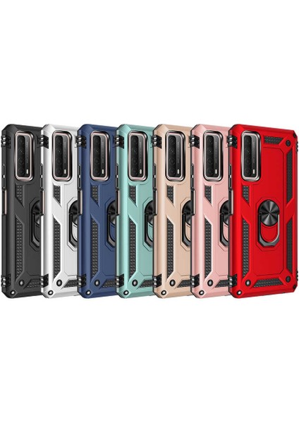 Huawei P Smart 2021 Kılıf Zore Vega Kapak-Gri