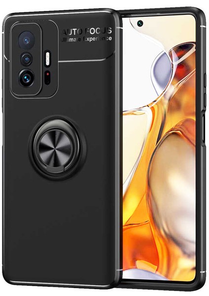 Xiaomi Mi 11T Pro 5g Kılıf Zore Ravel Silikon Kapak-Siyah