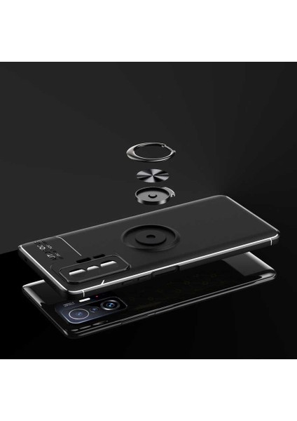 Xiaomi Mi 11T Pro 5g Kılıf Zore Ravel Silikon Kapak-Siyah