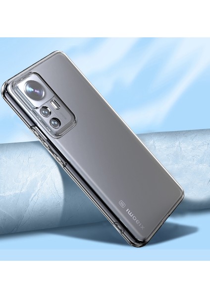 Xiaomi Mi 12T Pro Kılıf Zore Kamera Korumalı Süper Silikon Kapak-Renksiz