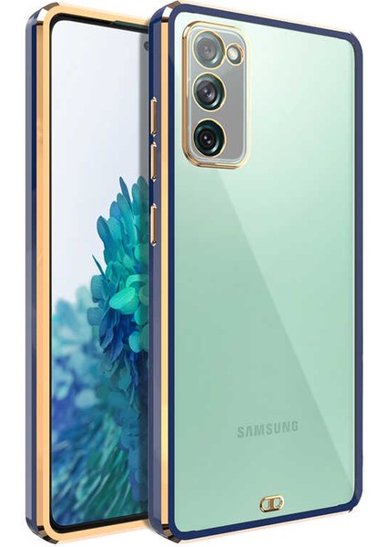Galaxy S20 Fe Kılıf Zore Voit Clear Kapak-Lacivert