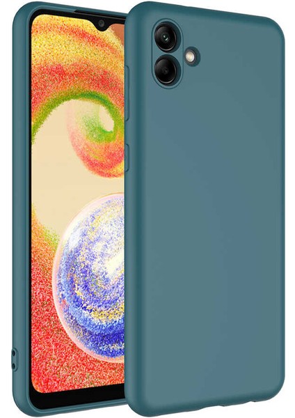 Galaxy A04 Kılıf Zore Mara Lanuaan Kapak-Koyu Yeşil