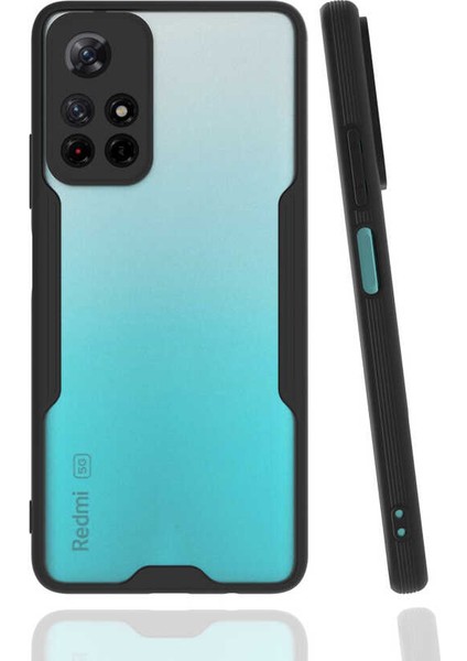 Xiaomi Poco M4 Pro 5g Kılıf Zore Parfe Kapak-Siyah