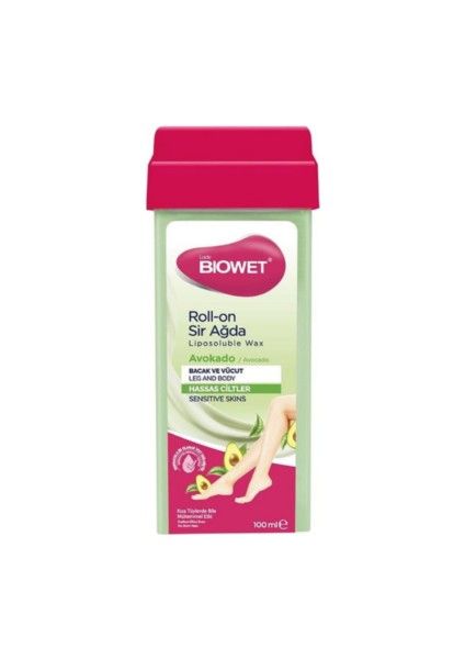 Bıowet Roll-On Sir Ağda Avokado Hassas Ciltler 100 ml