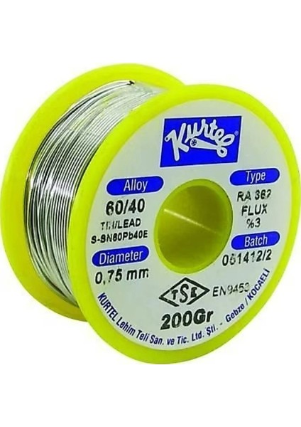 200 gr Makara 60/40 0,75 mm Lehim Teli