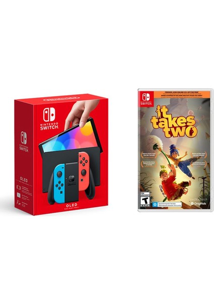 Switch OLED Yeni Nesil Konsolu + It Takes Two Oyunlu Bundle