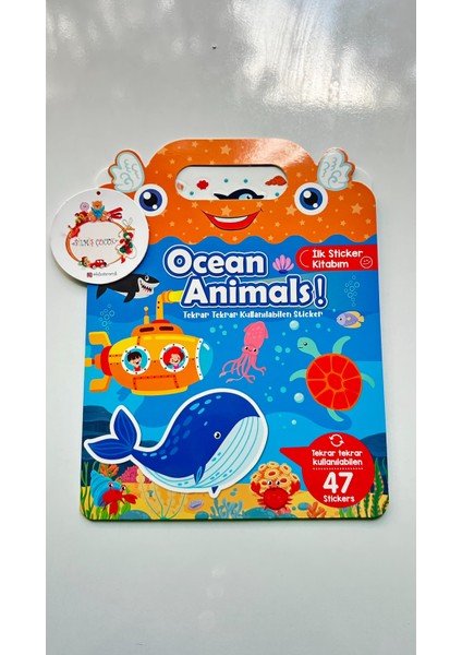 Tekrar Kullanılabilen Ilk Sticker Kitabım Deniz Hayvanları Kitap
