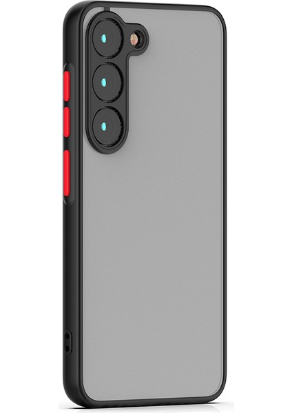 Galaxy S23 Kılıf Zore Hux Kapak-Siyah