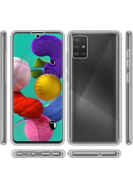 Galaxy A71 Kılıf Zore Enjoy Kapak-Renksiz