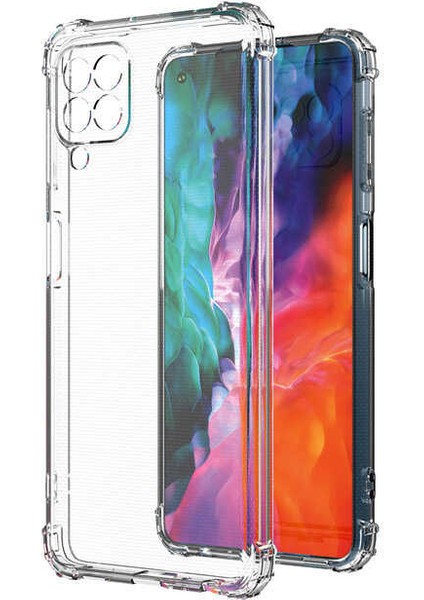 Galaxy M33 Kılıf Zore Kamera Korumalı Nitro Anti Shock Silikon-Renksiz