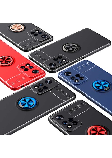 Xiaomi Redmi Note 11 Pro 5g Kılıf Zore Ravel Silikon Kapak-Siyah-Mavi