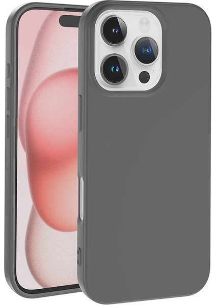 Apple iPhone 16 Pro Max Kılıf Zore Lsr Lanuaan Kapak-Titanyum-Gri