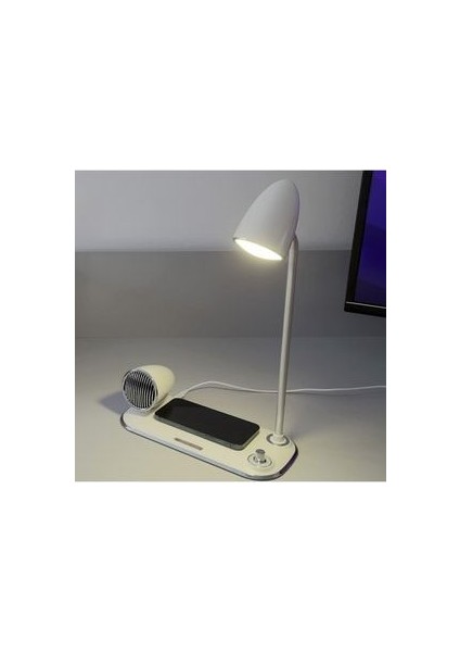 Nostalji Kablosuz Masa Şarj Aleti 15W, Bluetooth Hoparlör 5W, Masa Lambası fiyatları