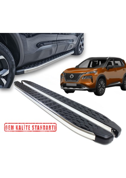 X-Trail 2022 2025 Araca Özel Blackline Yan Basamak