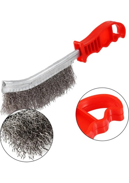 Emka Plastik Saplı Boya Temizleyici Tel Fırça