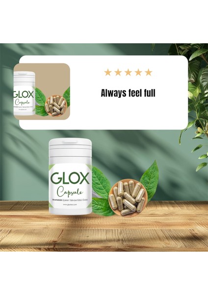 Glox Cap Bromelain Içeren Enerji Veren 30 Günlük Kullanım fiyatları
