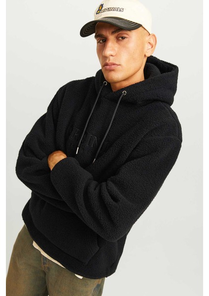 JORFREDERIKSBERG TEDDY SW Siyah Erkek Polar Sweatshirt modelleri