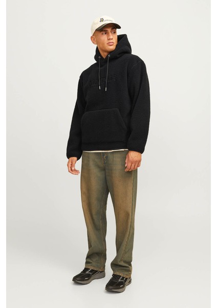 JORFREDERIKSBERG TEDDY SW Siyah Erkek Polar Sweatshirt fırsatları