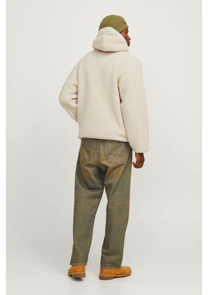 JORFREDERIKSBERG TEDDY SW Ekru Erkek Polar Sweatshirt indirimleri