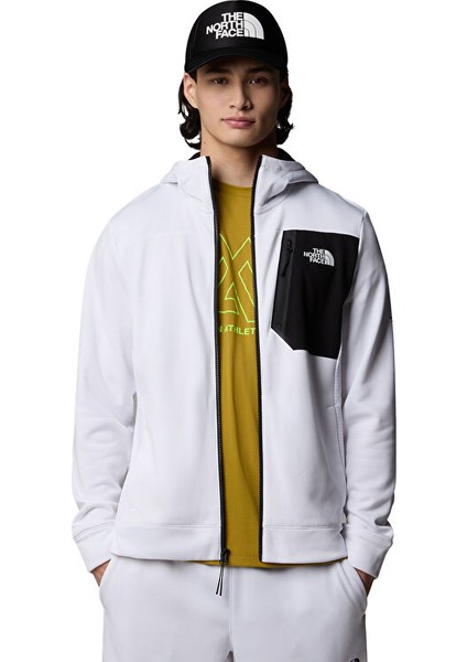 M Ma Fz Fleece Erkek Günlük Ceket NF0A893QLA91 Beyaz