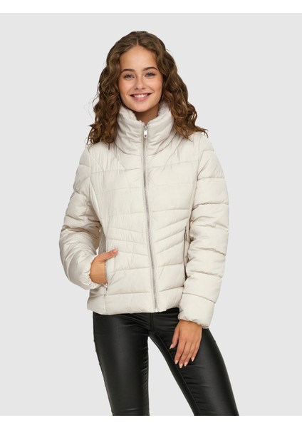 Kadın Dik Yaka Şişme Mont 15322008