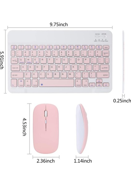 Tüm Cihazlara Uyumlu Kablosuz Bluetooth Klavye ve Mause Seti Tablet Telefon iPad Galaxy Honor Redmi Lenovo fırsatları
