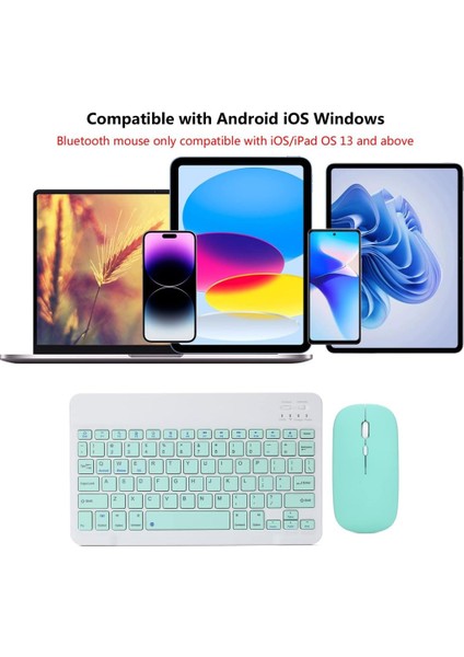 Tüm Cihazlara Uyumlu Kablosuz Bluetooth Klavye ve Mause Seti Tablet Telefon iPad Galaxy Honor Redmi Lenovo