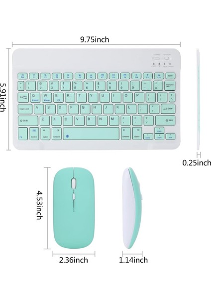 Tüm Cihazlara Uyumlu Kablosuz Bluetooth Klavye ve Mause Seti Tablet Telefon iPad Galaxy Honor Redmi Lenovo