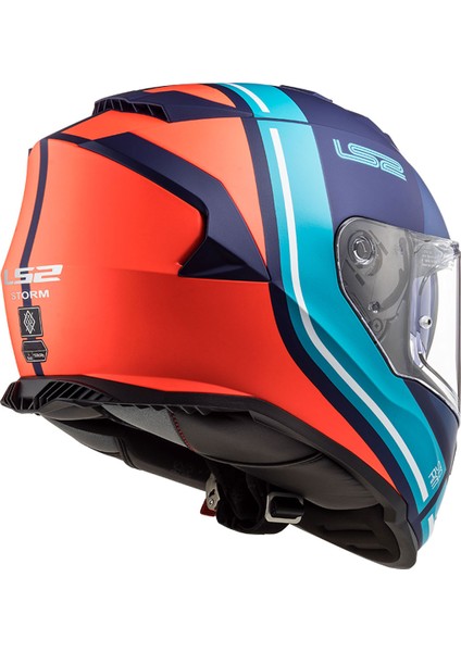 Storm 2 Slant Mat Mavi-Turuncu Kask fiyatları