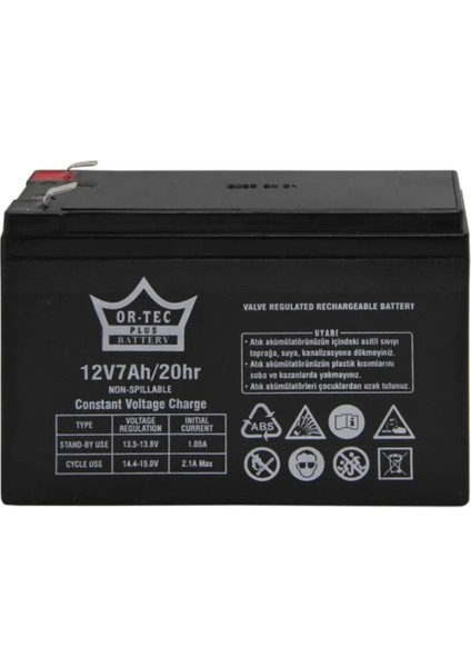 Akülü Çocuk Arabası Aküsü 12V 7A Pil Akü