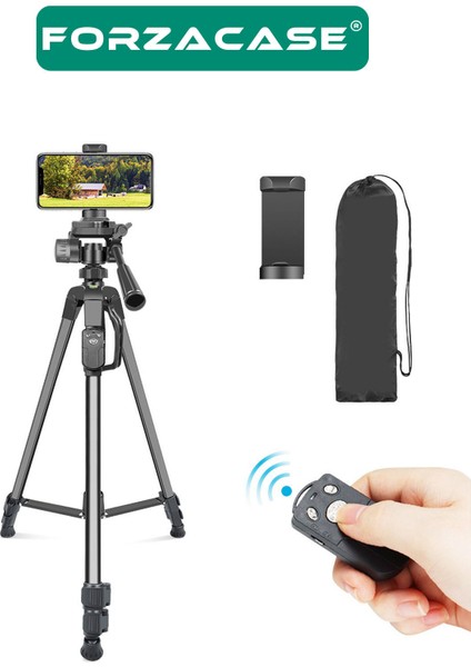 155 cm Bluetooth Kumandalı Profesyonel Kamera Dslr Telefon Tutuculu Çantalı Tripod - FC814