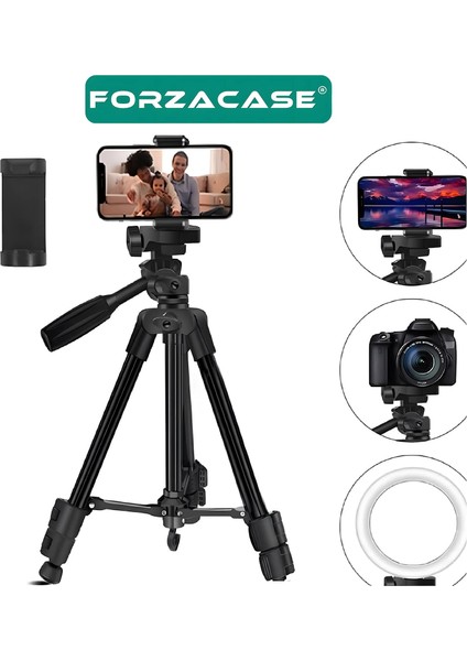 136 cm Profesyonel Kamera Dslr Telefon Tutuculu Çantalı Tripod - FC812