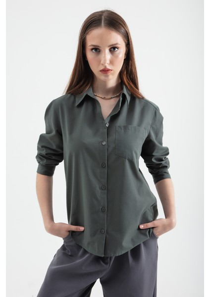 Ov Ersize Terry Koton Gömlek