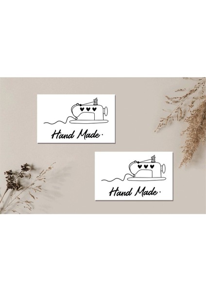 Paketleme Etiketi (8X5CM) 25 Adet - Hand Made -