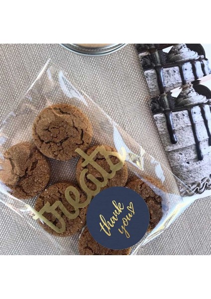 Sticker Thank You - Yaldızlı Baskı- 3,8cm- 24 Adet indirimleri