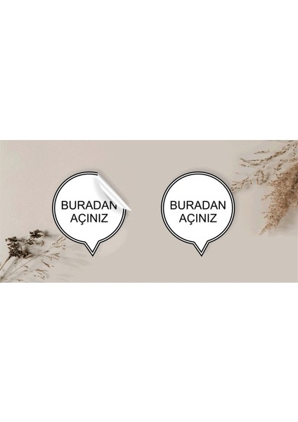 Kuşe Sticker Paketleme & Kargo Etiketi (4X4CM) 48 Adet - Buradan Açın -