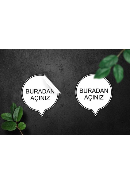 Kuşe Sticker Paketleme & Kargo Etiketi (4X4CM) 48 Adet - Buradan Açın - fiyatları