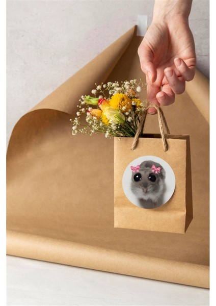 Kuşe Sticker Paketleme & Kargo Etiketi (4X4CM) 48 Adet - - modelleri