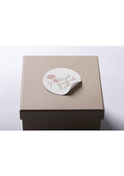 Güzel Günlerde Kullanın Etiketi Yuvarlak Sticker 4X4CM 48 Adet fırsatları