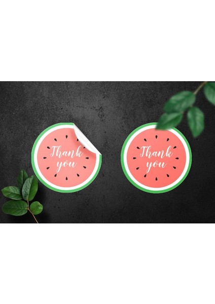 Kuşe Sticker Paketleme & Kargo Etiketi (4X4CM) 48 Adet - Thank You - fiyatları