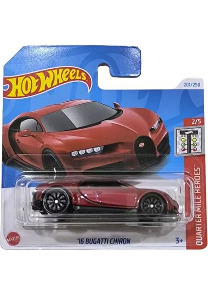 Bugatti Chiron - Kırmızı (1:64)