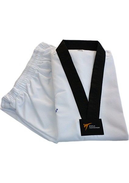 Taekwondo / Tekvando Elbisesi Siyah Yaka Fitilli Dobok modelleri