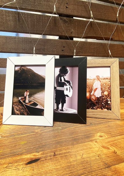 3 Adet 10X15 Çerçeve - Mdf A6 Çerçeve - Çoklu Fotoğraf Çerçevesi